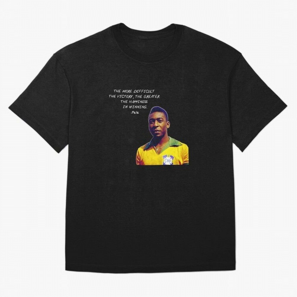 Pele Quote Oversized T-Shirt Get Ready for FIFA World Cup 2026 for Fans of Haaland and Mbappe and Argentina and Brazil, Bringing Classic Soccer Heritage, Championship Pressure, Fan Loyalty and International Pride; Ideal for Passionate Fans Who Love