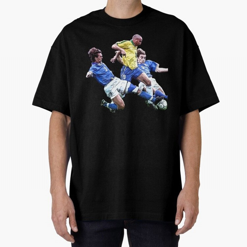 Ronaldo vs Maldini & Cannavaro Oversized T-Shirt Make Game Day About the FIFA World Cup 2026 Journey through Neymar, Haaland and Cristiano Ronaldo Highlights, Portugal, Spain and Germany Pride, Goal Celebration Energy, Supporter Heritage, Football