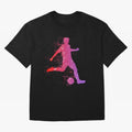 Soccer Player Shoot Oversized T-Shirt Join Supporters Worldwide for Global Football Passion for FIFA World Cup 2026 Group Stage, Connected to Messi and Cristiano Ronaldo, Brazil, Championship Spirit, Famous Goals, Roaring Crowds and International