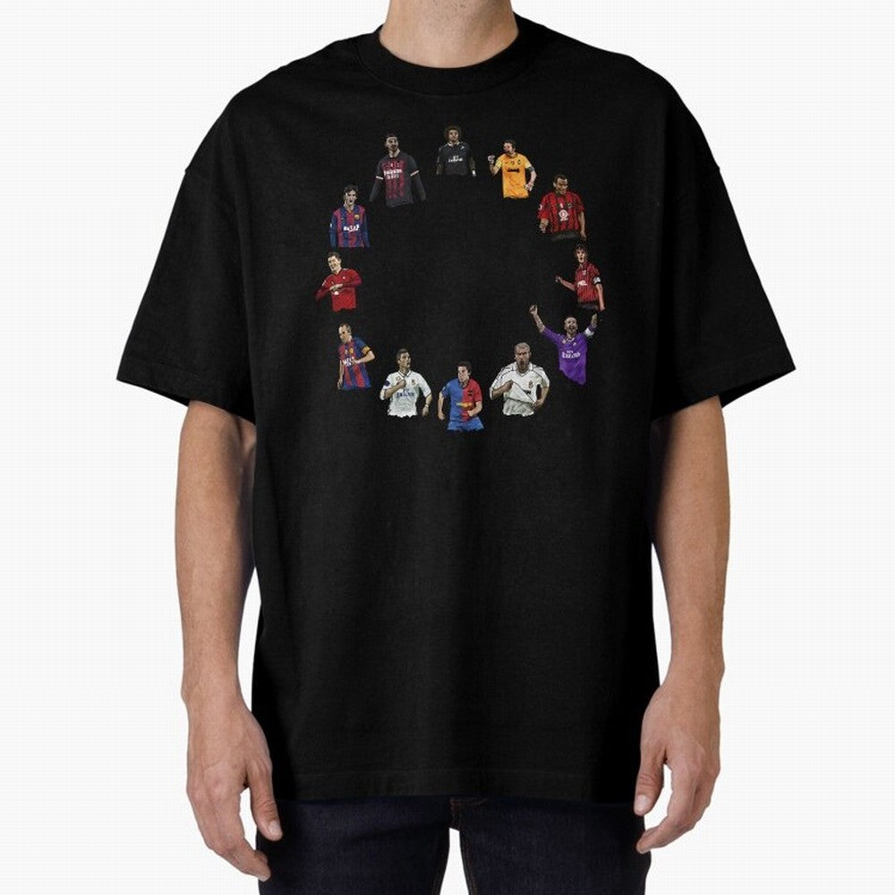 The Best football players Oversized T-Shirt Bring Legendary Rivalry Energy to FIFA World Cup 2026 for Fans of Messi and France and Portugal, Bringing Global Supporter Spirit, Legendary Goals, National Colors and Tournament Celebration; Ideal for