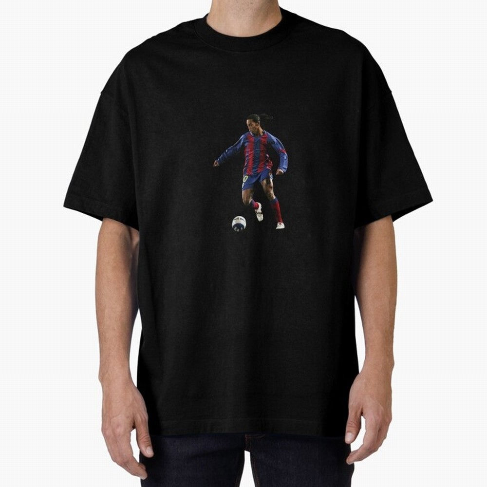 Ronaldinho Gaucho Oversized T-Shirt Step into FIFA World Cup 2026 Spirit, Built around Argentina, France and Brazil, Messi, CR7 and Mbappe, Match Day Excitement, Supporter Culture, Golden Goals and Global Football Passion; Perfect for Fans,