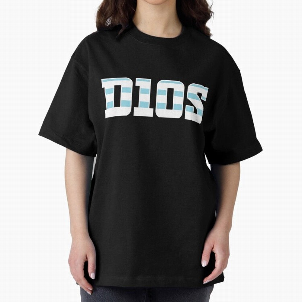 D10S Oversized T-Shirt Celebrate Unforgettable Nights in FIFA World Cup 2026 Group Stage Spirit, Highlighting Argentina, Messi and Cristiano Ronaldo, Global Supporter Spirit, Legendary Goals, National Colors and Tournament Celebration; Ideal for