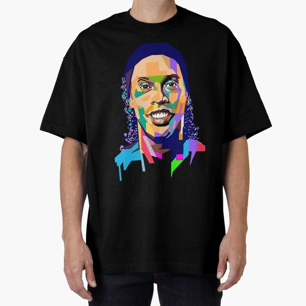 Ronaldinho Oversized T-Shirt Feel the FIFA World Cup 2026 USA Canada Mexico Journey through Mbappe and Neymar Highlights, Germany Pride, Stadium Memories, Football Loyalty, International Chants and Championship Tradition; Great for Supporters Who