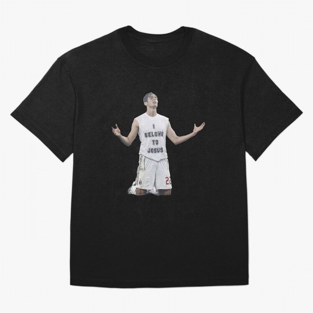 Ricardo Kaka wearing  I belong to Jesus  t-shirt sticker for football lovers Oversized T-Shirt Mark Global Football Passion for FIFA World Cup 2026, Made for Messi, Neymar and Mbappe, France and Portugal, Sports Nostalgia, International