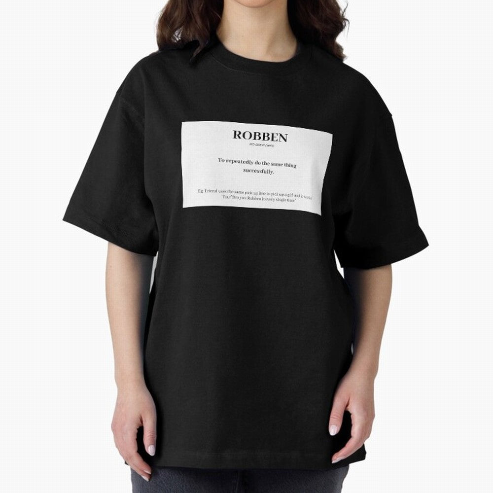 ROBBEN Oversized T-Shirt Show Passion for the Stars of FIFA World Cup 2026 USA Canada Mexico Made for Messi, CR7 and Mbappe, Netherlands Energy, Match Day Excitement, Supporter Culture, Golden Goals and Global Football Passion; Great for Supporters