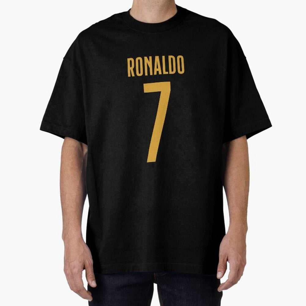 Christiano Ronaldo Portugal Jersey 2023 Oversized T-Shirt Celebrate the Next Chapter of Match Day Hype around FIFA World Cup 2026, Haaland, England, France and Netherlands, Goal Celebration Energy, Supporter Heritage, Football Icons and Worldwide