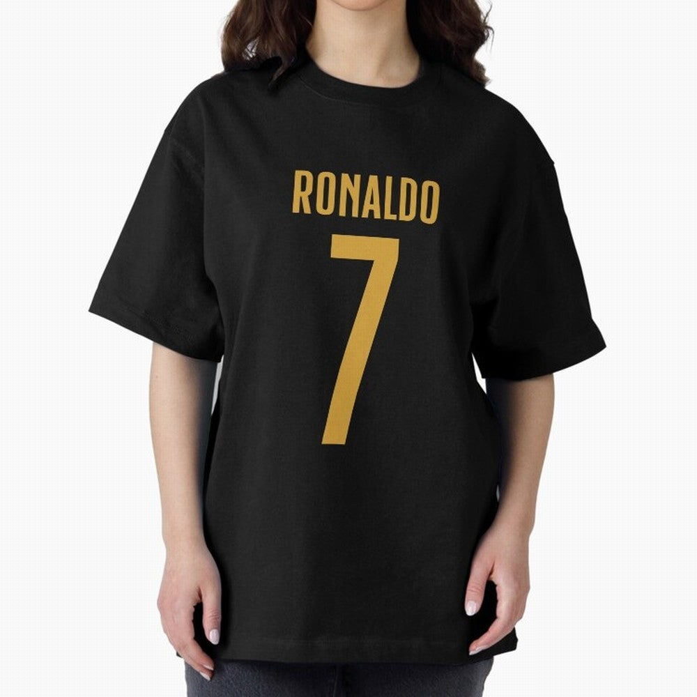 Christiano Ronaldo Portugal Jersey 2023 Oversized T-Shirt Celebrate the Next Chapter of Match Day Hype around FIFA World Cup 2026, Haaland, England, France and Netherlands, Goal Celebration Energy, Supporter Heritage, Football Icons and Worldwide