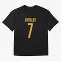 Christiano Ronaldo Portugal Jersey 2023 Oversized T-Shirt Celebrate the Next Chapter of Match Day Hype around FIFA World Cup 2026, Haaland, England, France and Netherlands, Goal Celebration Energy, Supporter Heritage, Football Icons and Worldwide