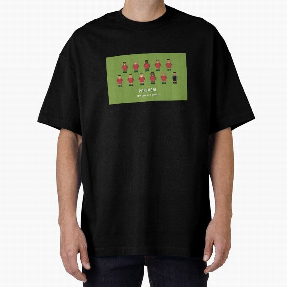Portugal Euro 2016 Winning Squad Oversized T-Shirt Make Every Match About Match Day Hype around FIFA World Cup 2026, Mbappe, France, Football Festival Excitement, Trophy Ambitions, Country Rivalries and Star Player Buzz; Made for Die Hard