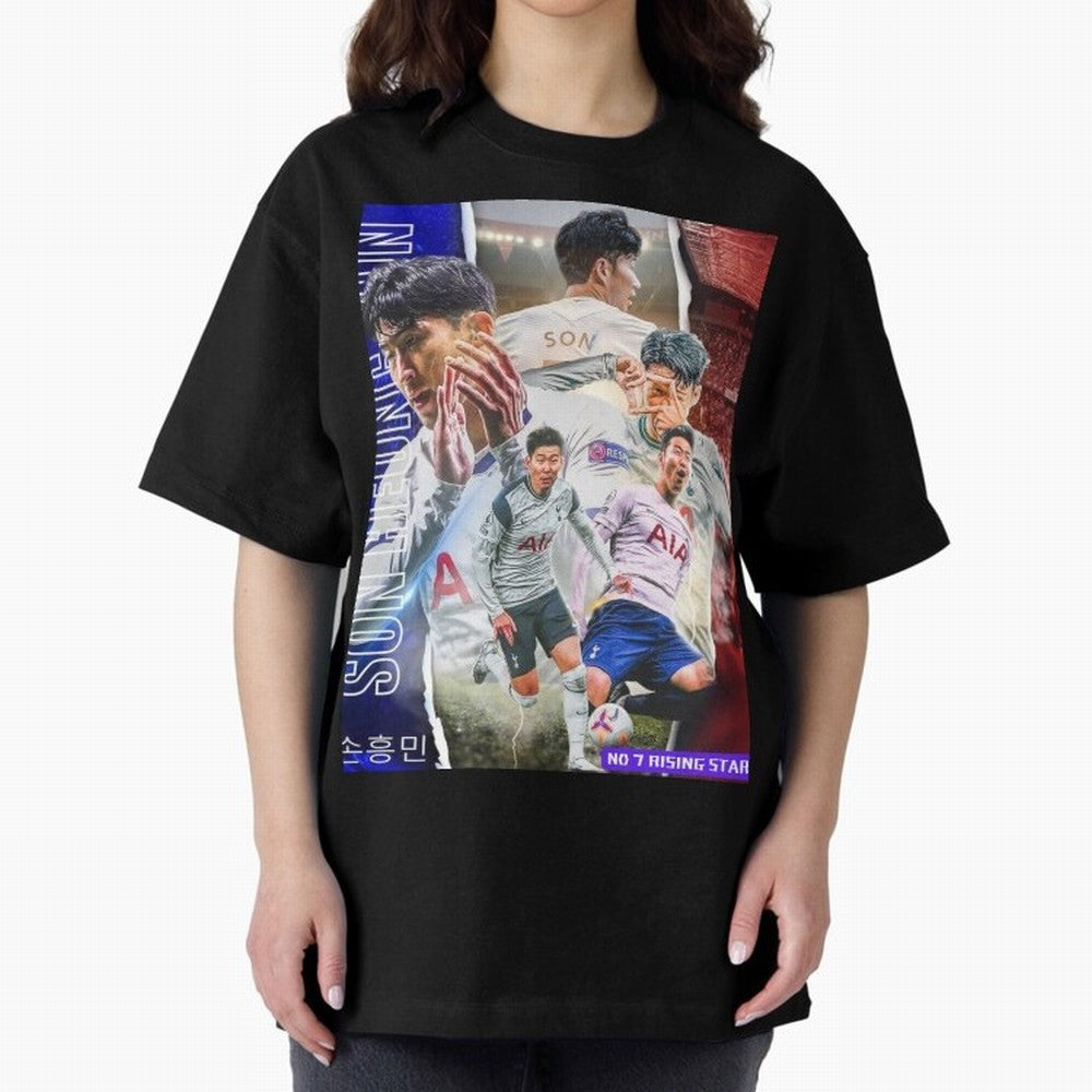 THE 7 STAR SON HEUNG MIN SPECIAL ON REDBUBBLE Oversized T-Shirt Enjoy Global Football Passion for FIFA World Cup 2026, Celebrating Messi, England, Supporter Pride, Iconic Celebrations, Legendary Names and Global Match Day Energy; Perfect for Fans,