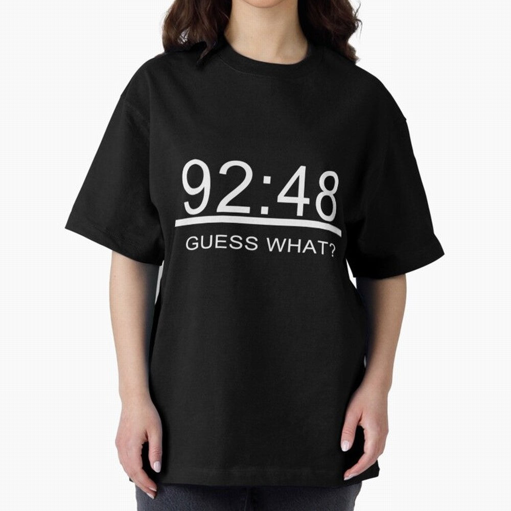 92:48 Guess what? Oversized T-Shirt Honor FIFA World Cup 2026 Spirit, with England, CR7, Stadium Memories, Football Loyalty, International Chants and Championship Tradition; Ideal for Fans Who Follow Messi, Cristiano Ronaldo, CR7, Mbappe, Neymar