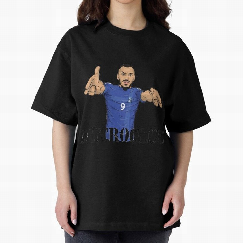 Kostantinos Mitroglou Oversized T-Shirt Honor the Beautiful Game during FIFA World Cup 2026 Filled with Messi, Portugal Energy, Classic Soccer Heritage, Championship Pressure, Fan Loyalty and International Pride; Great for Supporters Who Love