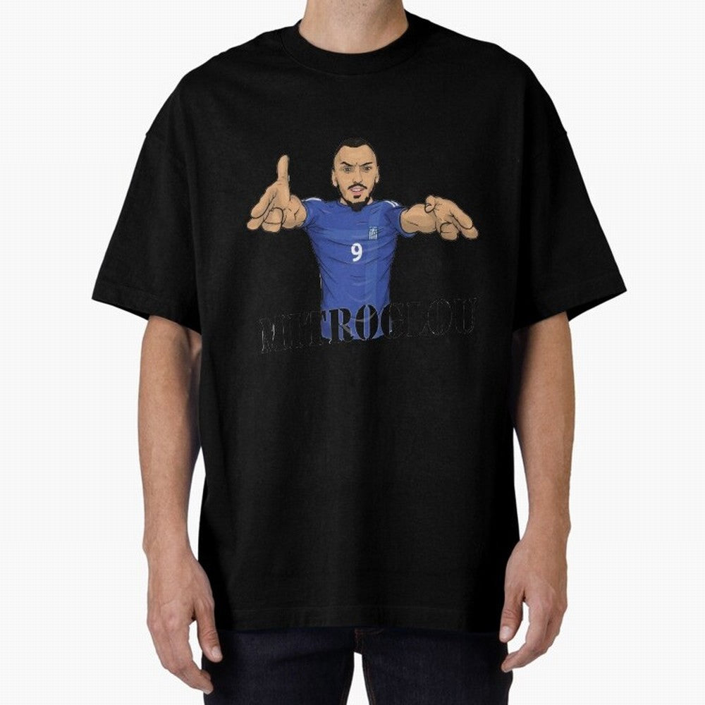 Kostantinos Mitroglou Oversized T-Shirt Honor the Beautiful Game during FIFA World Cup 2026 Filled with Messi, Portugal Energy, Classic Soccer Heritage, Championship Pressure, Fan Loyalty and International Pride; Great for Supporters Who Love