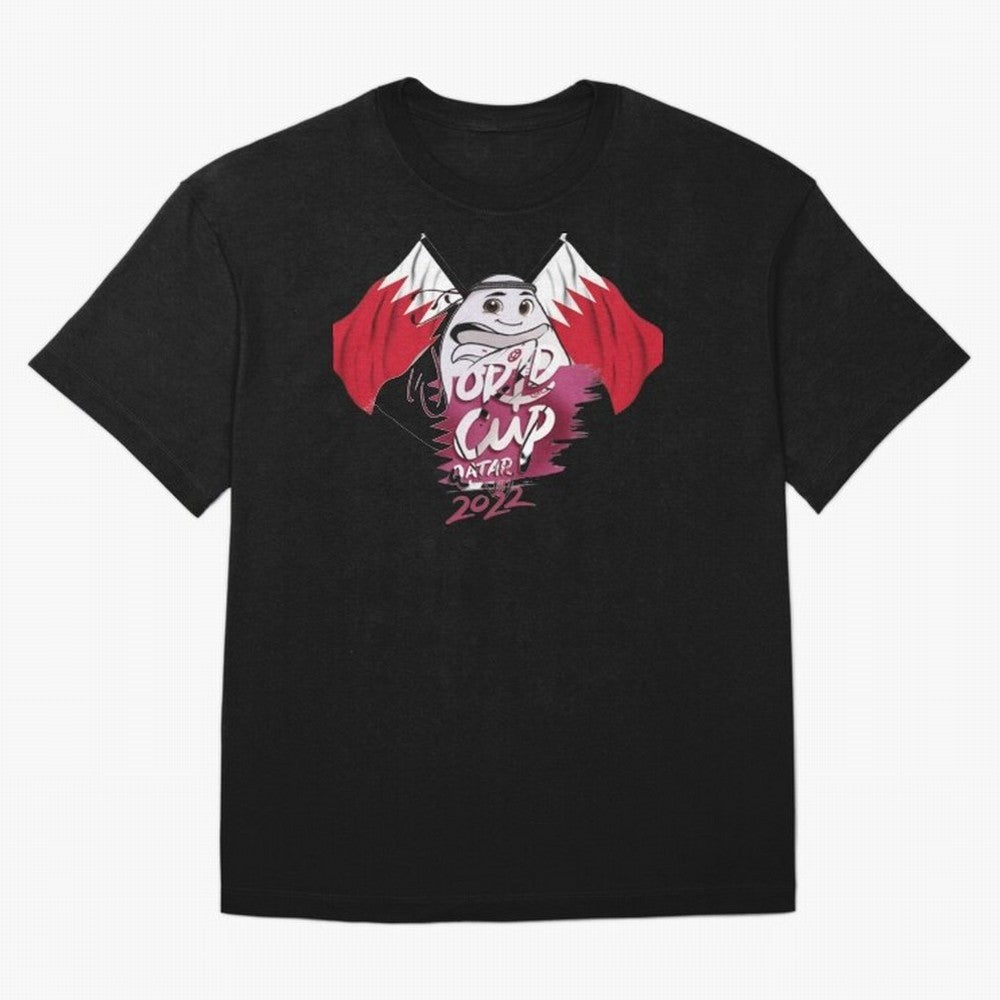 qatar mascot Oversized T-Shirt Honor the Beautiful Game during FIFA World Cup 2026 Group Stage for Fans of Cristiano Ronaldo, Haaland and CR7 and Portugal, Bringing Match Day Excitement, Supporter Culture, Golden Goals and Global Football Passion;