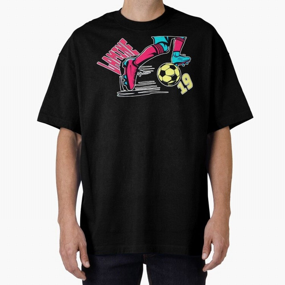 Lamine Yamal Oversized T-Shirt Celebrate Soccer Greatness during FIFA World Cup 2026 Group Stage for Fans of Haaland and France and Portugal, Bringing Sports Nostalgia, International Competition, Famous Players and Unforgettable Victories; Perfect