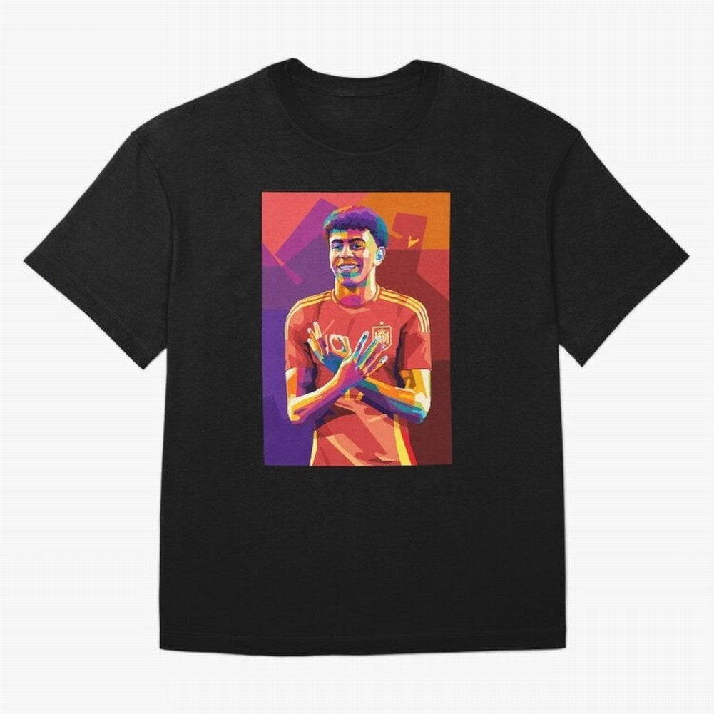 Lamine Yamal Spain Oversized T-Shirt Stand with Global Football Passion for FIFA World Cup 2026, Featuring Haaland, Spain and Netherlands, Sports Nostalgia, International Competition, Famous Players and Unforgettable Victories; Made for Die Hard