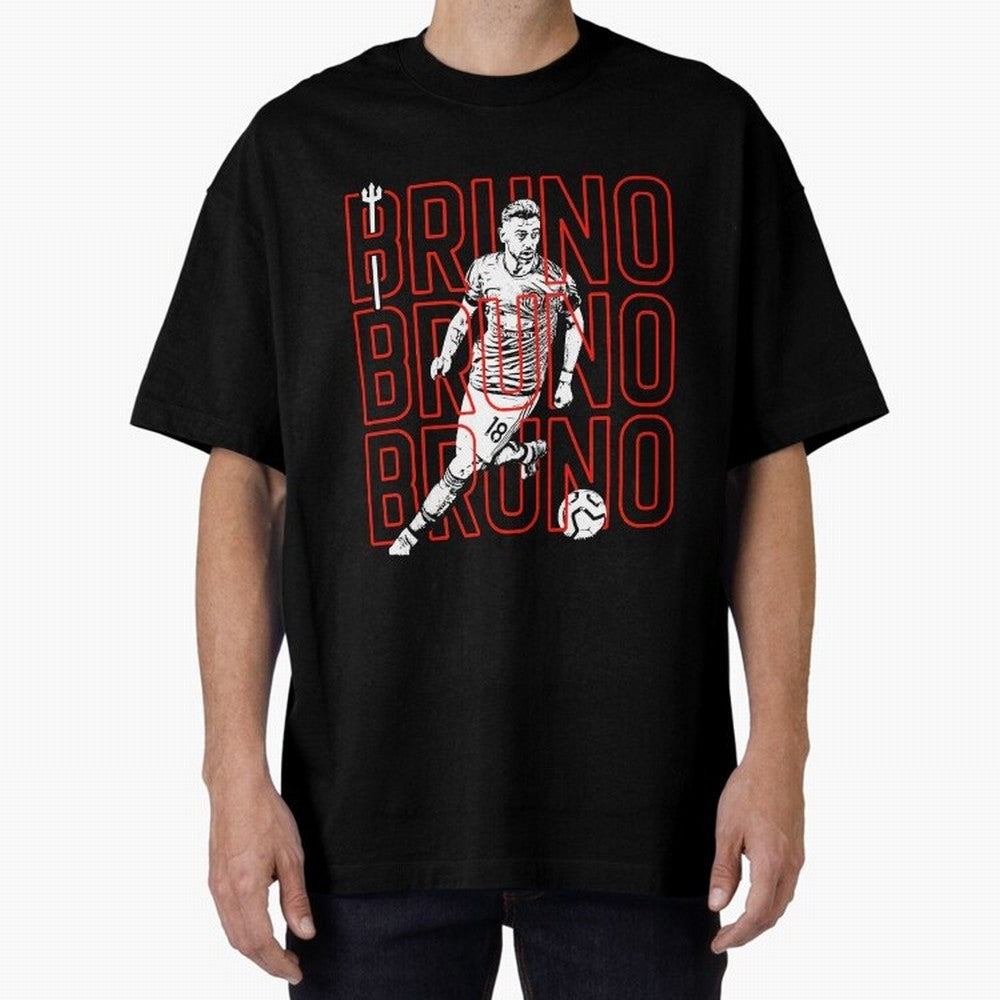Bruno Fernandes - Manchester United Oversized T-Shirt Cheer for FIFA World Cup 2026 USA Canada Mexico Highlighting Cristiano Ronaldo, Haaland and CR7, England and Germany Energy, Game Day Rituals, Football Legends, Country Pride and the Road to the
