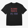 Alvaro Morata - #1 Fan Oversized T-Shirt Bring Champion Energy into FIFA World Cup 2026 USA Canada Mexico for Fans of Messi and Cristiano Ronaldo and England, France and Netherlands, Bringing Championship Spirit, Famous Goals, Roaring Crowds and
