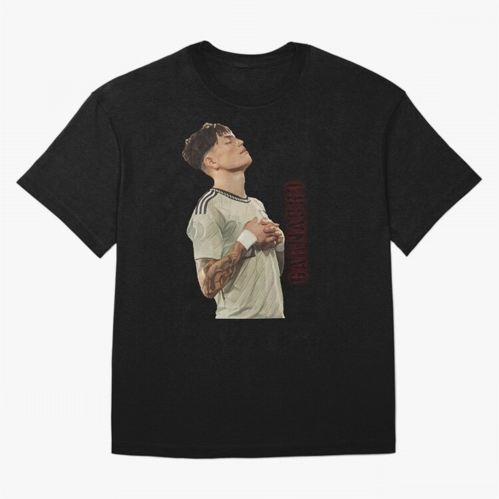 Alejandro Garnacho Oversized T-Shirt Join Supporters Worldwide for FIFA World Cup 2026 Spirit, Celebrating Argentina, Cristiano Ronaldo, Haaland and CR7, Vintage Soccer Flavor, Modern Football Stars, National Flags and Final Night Emotion; Ideal