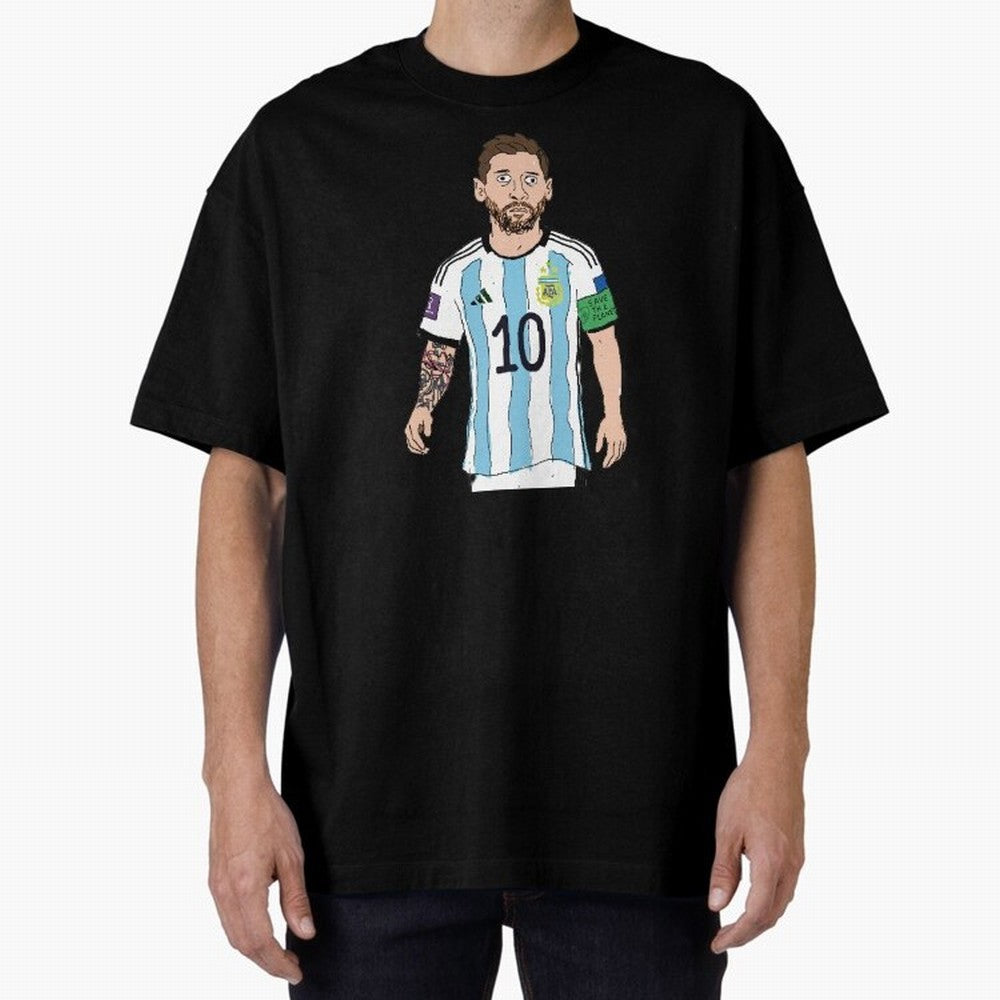 Badly Drawn Messi Classic T-Shirt Celebrate Global Passion for FIFA World Cup 2026 for Fans of Messi, Neymar and Mbappe and Portugal, Bringing Goal Celebration Energy, Supporter Heritage, Football Icons and Worldwide Tournament Joy; Perfect for