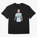Badly Drawn Messi Classic T-Shirt Celebrate Global Passion for FIFA World Cup 2026 for Fans of Messi, Neymar and Mbappe and Portugal, Bringing Goal Celebration Energy, Supporter Heritage, Football Icons and Worldwide Tournament Joy; Perfect for