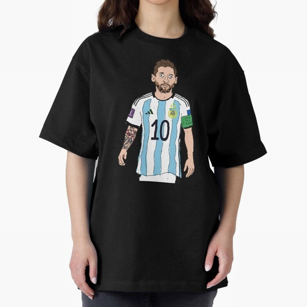 Badly Drawn Messi Classic T-Shirt Celebrate Global Passion for FIFA World Cup 2026 for Fans of Messi, Neymar and Mbappe and Portugal, Bringing Goal Celebration Energy, Supporter Heritage, Football Icons and Worldwide Tournament Joy; Perfect for