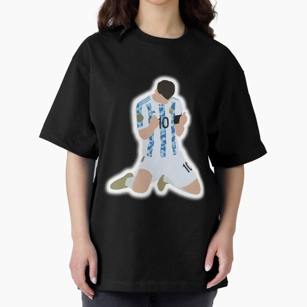 Messi Art Illustration Essential T-Shirt Refresh Global Football Passion for FIFA World Cup 2026 USA Canada Mexico, Made for Messi, CR7 and Mbappe, Brazil, Champion Mindset, Group Stage Buzz, Knockout Tension and Passionate Fan Culture; Ideal for
