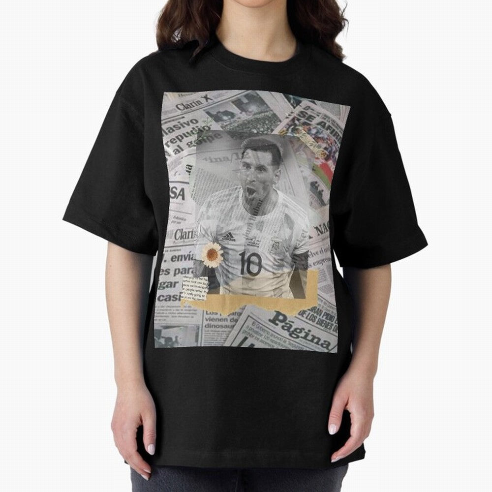 Lionel Messi The Greatest Oversized T-Shirt Celebrate Supporters United by FIFA World Cup 2026 USA Canada Mexico Connected to Mbappe, England and Germany Energy, Soccer Culture, Superstar Moments, National Team Dreams and Competitive Fire; Ideal