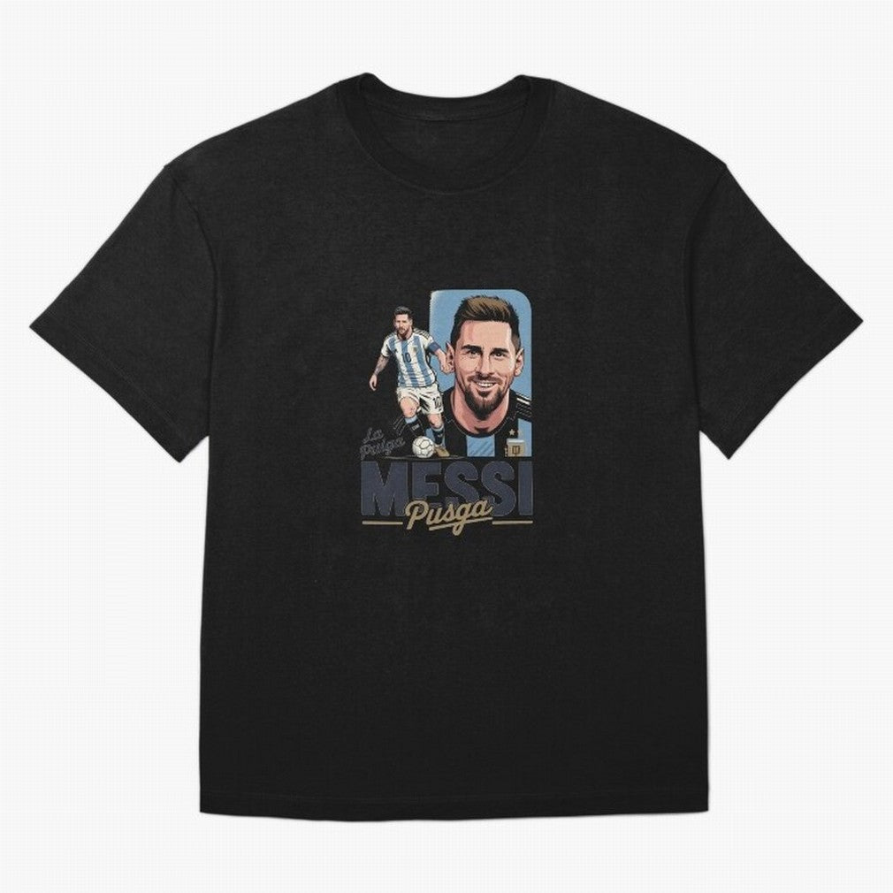 Lionel Messi Argentinian La Pulga Oversized T-Shirt Show Fan Pride Across Match Day Hype around FIFA World Cup 2026 Group Stage, Messi and Cristiano Ronaldo, Spain and Netherlands, Sports Nostalgia, International Competition, Famous Players and