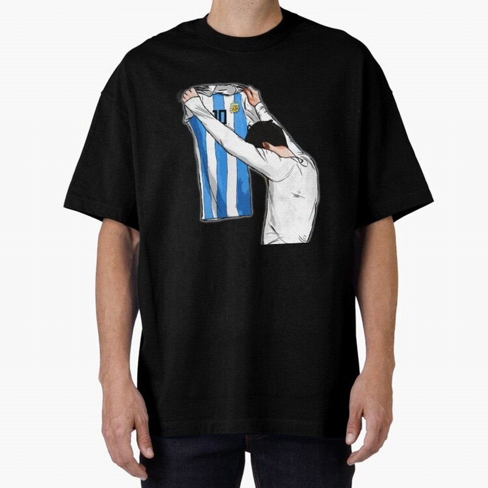 Art Messi Illustration Classic T-Shirt Follow FIFA World Cup 2026 USA Canada Mexico Spirit, Filled with Portugal, Spain and Germany, Haaland and Mbappe, Stadium Chants, National Pride, Trophy Dreams and Unforgettable Football Memories; Perfect for