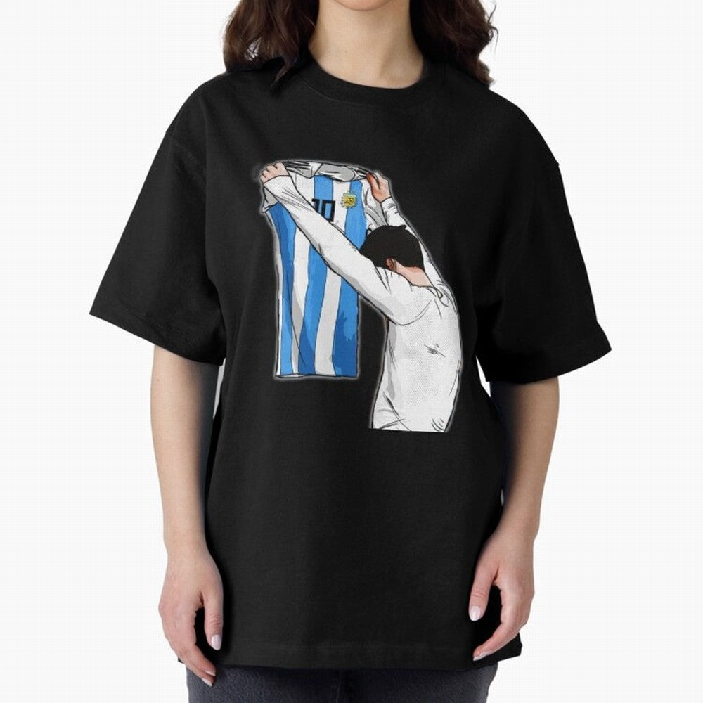 Art Messi Illustration Classic T-Shirt Follow FIFA World Cup 2026 USA Canada Mexico Spirit, Filled with Portugal, Spain and Germany, Haaland and Mbappe, Stadium Chants, National Pride, Trophy Dreams and Unforgettable Football Memories; Perfect for