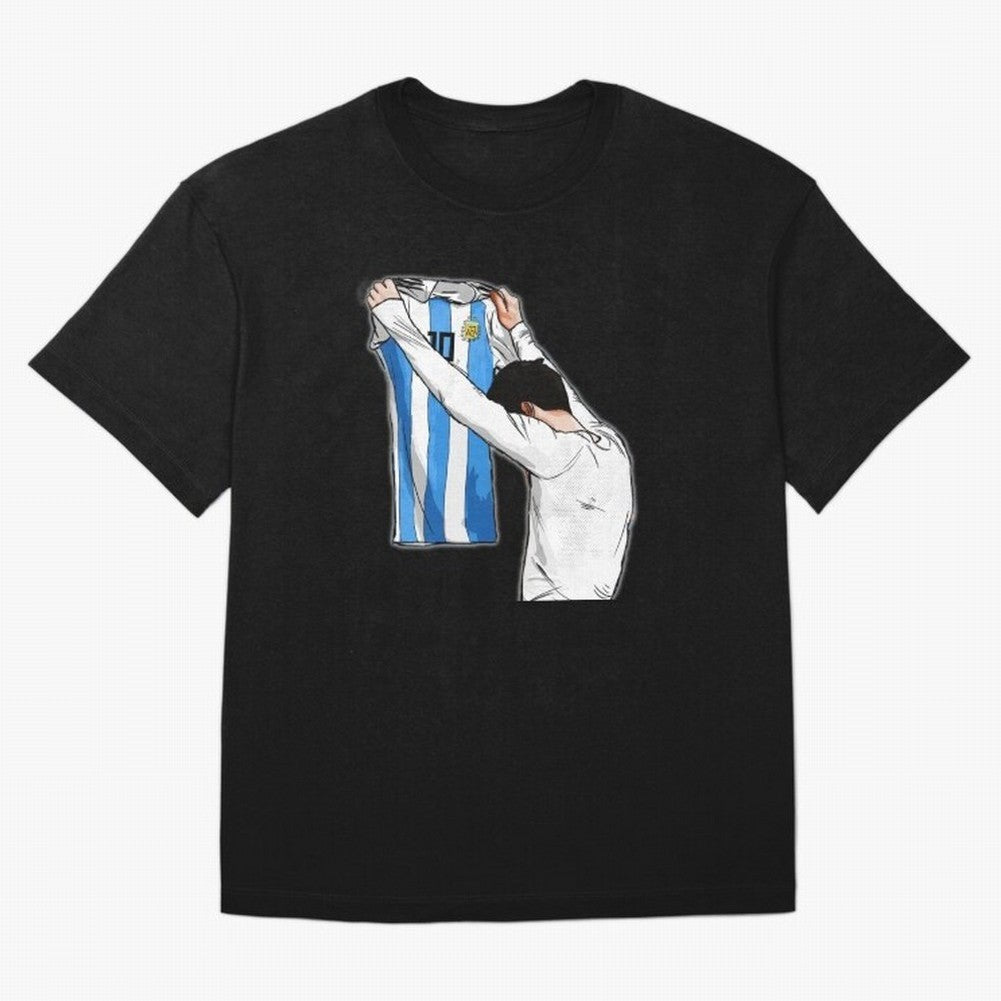 Art Messi Illustration Classic T-Shirt Follow FIFA World Cup 2026 USA Canada Mexico Spirit, Filled with Portugal, Spain and Germany, Haaland and Mbappe, Stadium Chants, National Pride, Trophy Dreams and Unforgettable Football Memories; Perfect for