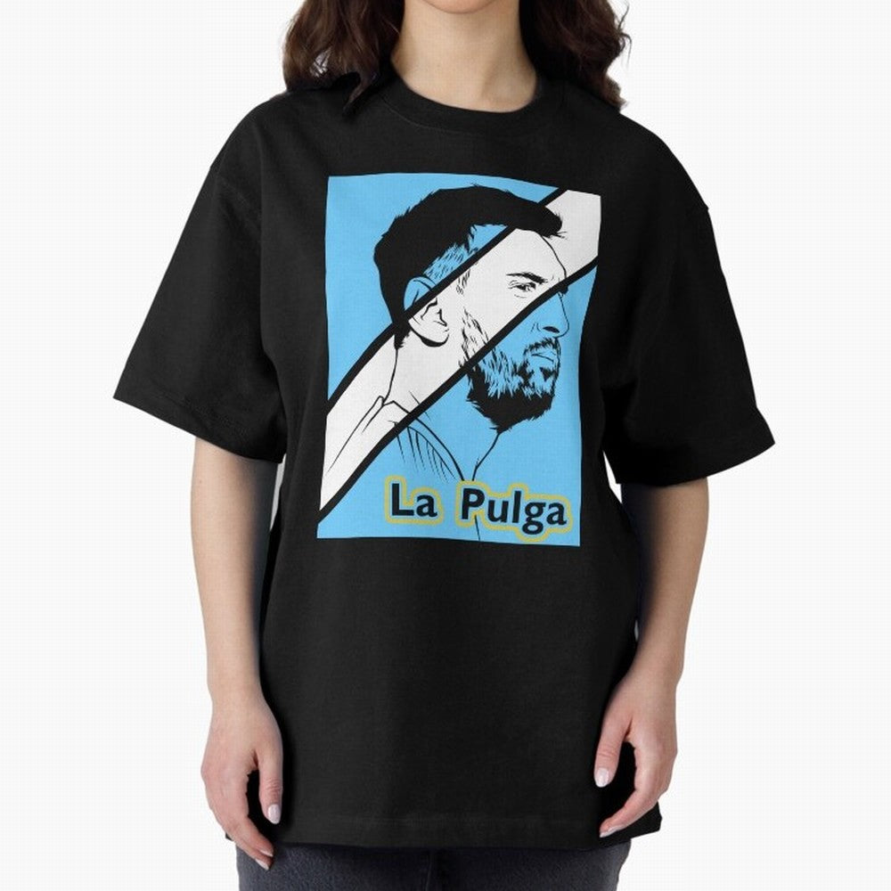 L Messi - Iconic Oversized T-Shirt Celebrate Supporters United by Global Football Passion for FIFA World Cup 2026 Group Stage, Featuring Cristiano Ronaldo, Haaland and CR7, Argentina and Brazil, Champion Mindset, Group Stage Buzz, Knockout Tension