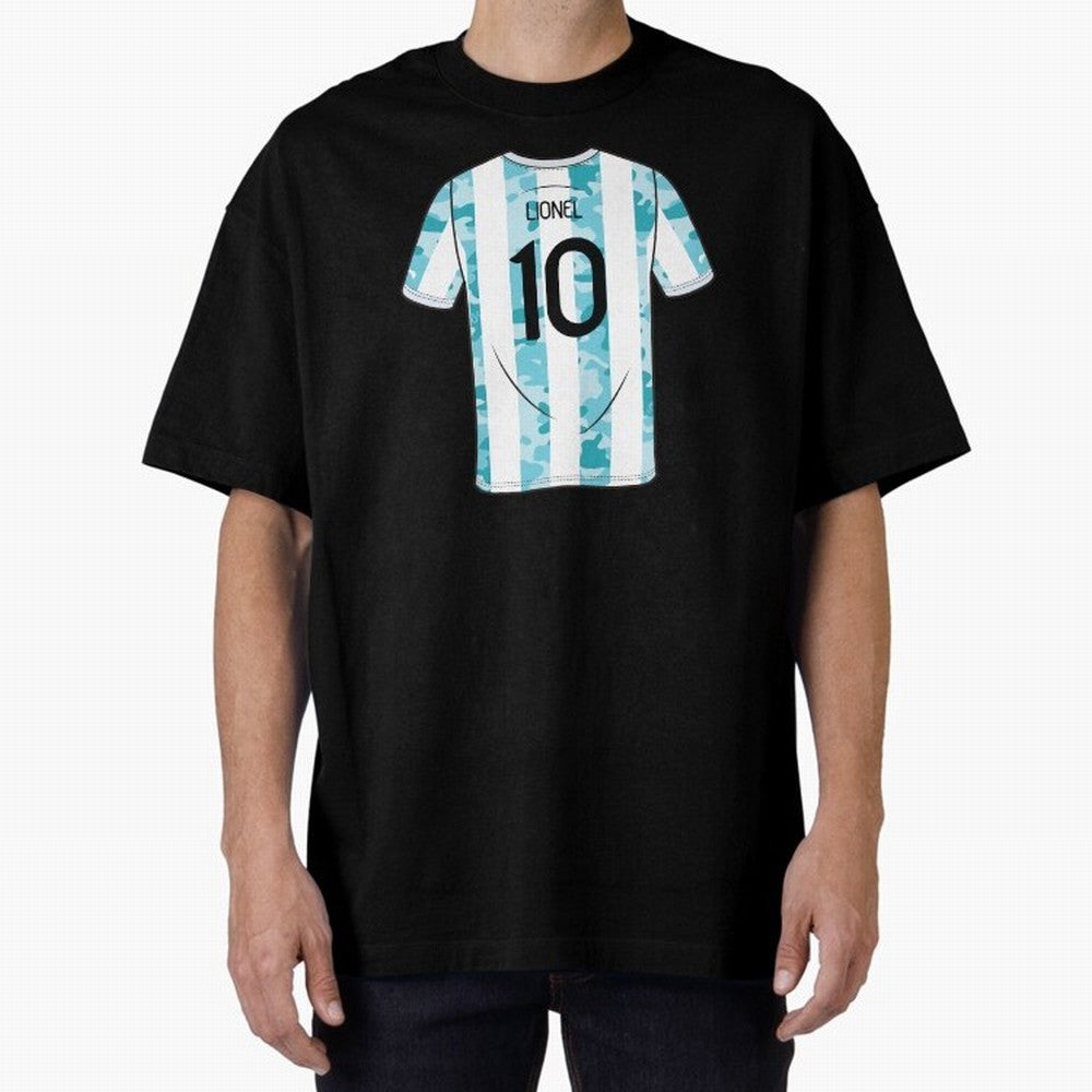 Jersey Illustration LeoMessi Classic T-Shirt Embrace Global Football Passion for FIFA World Cup 2026, Highlighting Neymar, Netherlands, Tournament Hype, Historic Matchups, Family Viewing Parties and Global Sports Pride; Perfect for People Who Love