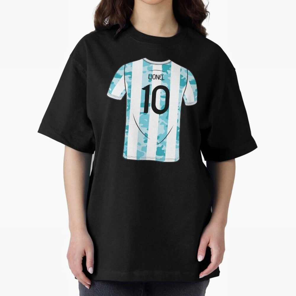Jersey Illustration LeoMessi Classic T-Shirt Embrace Global Football Passion for FIFA World Cup 2026, Highlighting Neymar, Netherlands, Tournament Hype, Historic Matchups, Family Viewing Parties and Global Sports Pride; Perfect for People Who Love