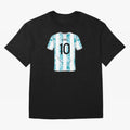 Jersey Illustration LeoMessi Classic T-Shirt Embrace Global Football Passion for FIFA World Cup 2026, Highlighting Neymar, Netherlands, Tournament Hype, Historic Matchups, Family Viewing Parties and Global Sports Pride; Perfect for People Who Love