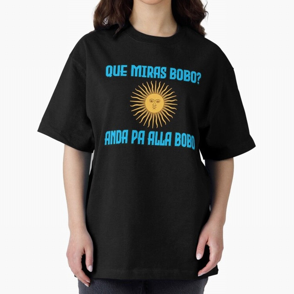 Que Miras Bobo Messi Argentina Flag Classic T-Shirt Show Match Day Excitement for the FIFA World Cup 2026 Journey through Haaland and Mbappe Highlights, France Pride, Fan Favorite Moments, National Team Passion, Big Match Drama and Soccer History;
