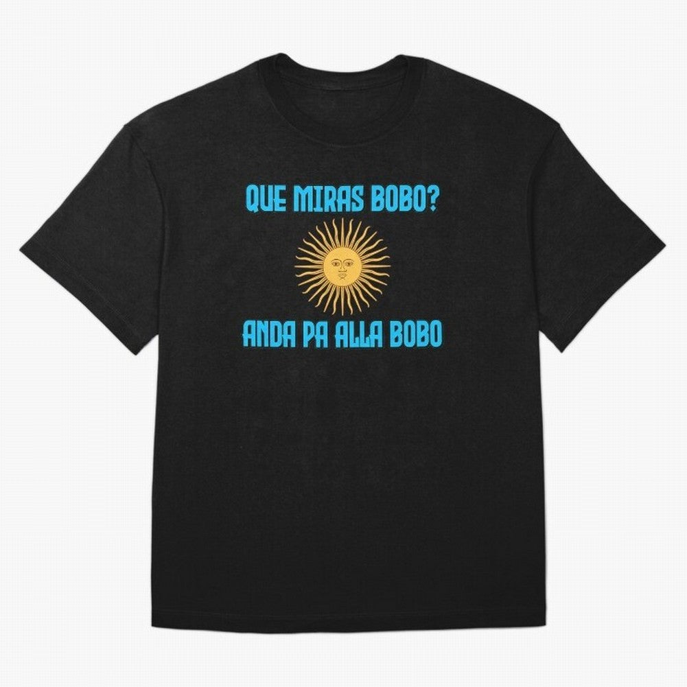 Que Miras Bobo Messi Argentina Flag Classic T-Shirt Show Match Day Excitement for the FIFA World Cup 2026 Journey through Haaland and Mbappe Highlights, France Pride, Fan Favorite Moments, National Team Passion, Big Match Drama and Soccer History;