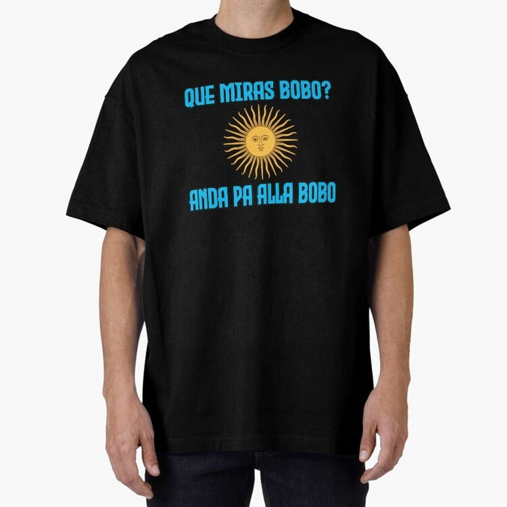 Que Miras Bobo Messi Argentina Flag Classic T-Shirt Show Match Day Excitement for the FIFA World Cup 2026 Journey through Haaland and Mbappe Highlights, France Pride, Fan Favorite Moments, National Team Passion, Big Match Drama and Soccer History;