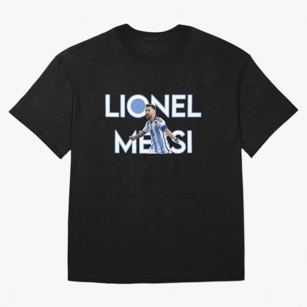 Lionel Messi Oversized T-Shirt Remember Iconic Moments from Global Football Passion for FIFA World Cup 2026, Centered on Messi, Neymar and Mbappe, Brazil, Portugal and Argentina, Supporter Pride, Iconic Celebrations, Legendary Names and Global