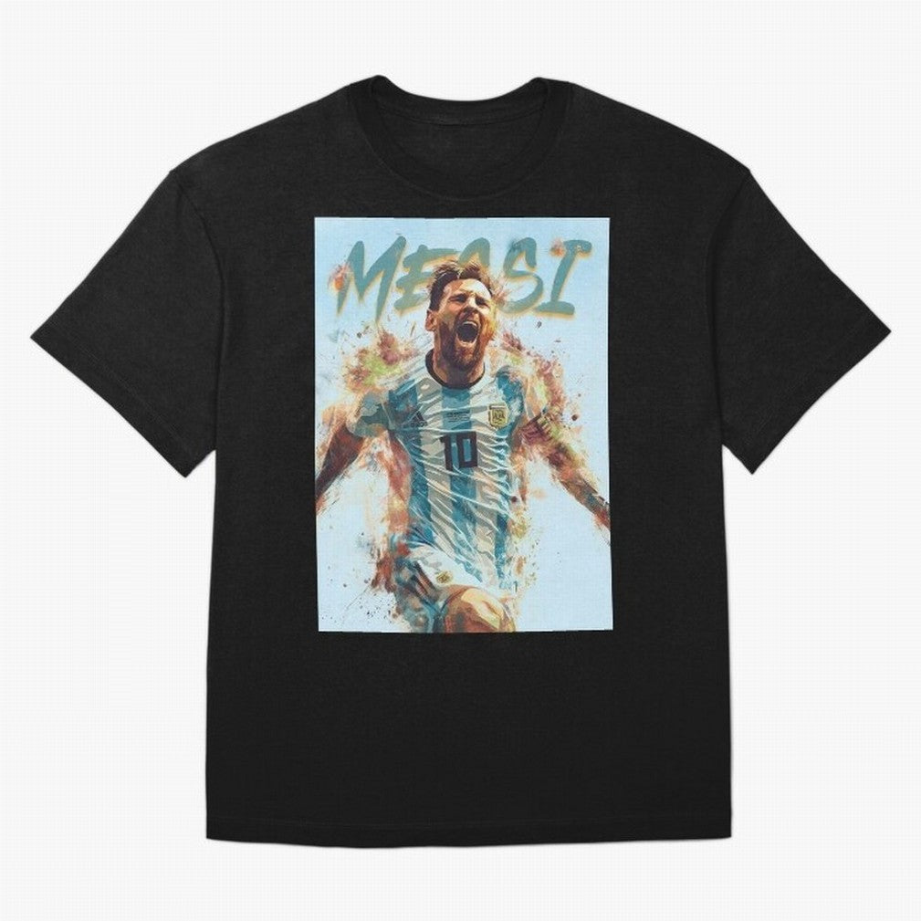 The Messiah Oversized T-Shirt Support the Legends of FIFA World Cup 2026 Spirit, Built around France and Portugal, Messi, CR7 and Mbappe, Football Passion, Legendary Performances, Festival Vibes and Supporter Community; Ideal for Football Dads,