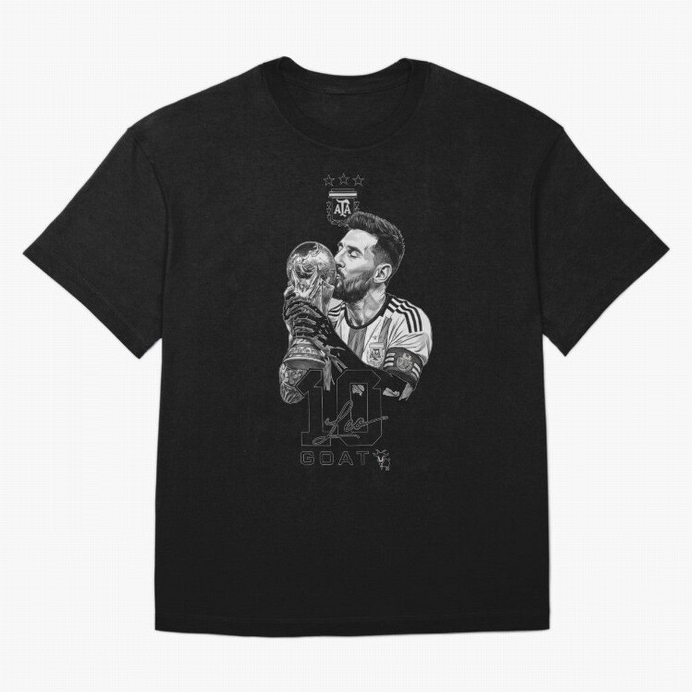Messi GOAT World Cup Champion Classic T-Shirt Back the Journey through Global Football Passion for FIFA World Cup 2026 Group Stage, Connected to CR7 and Messi, Germany, Match Day Excitement, Supporter Culture, Golden Goals and Global Football