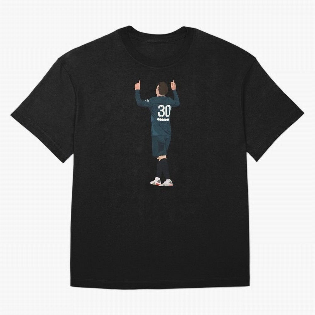Messi Iconic Illustration Oversized T-Shirt Represent Fans Who Live for FIFA World Cup 2026 for Fans of Cristiano Ronaldo, Haaland and CR7 and Argentina, France and Brazil, Bringing Worldwide Fan Energy, Dramatic Goals, Stadium Lights and