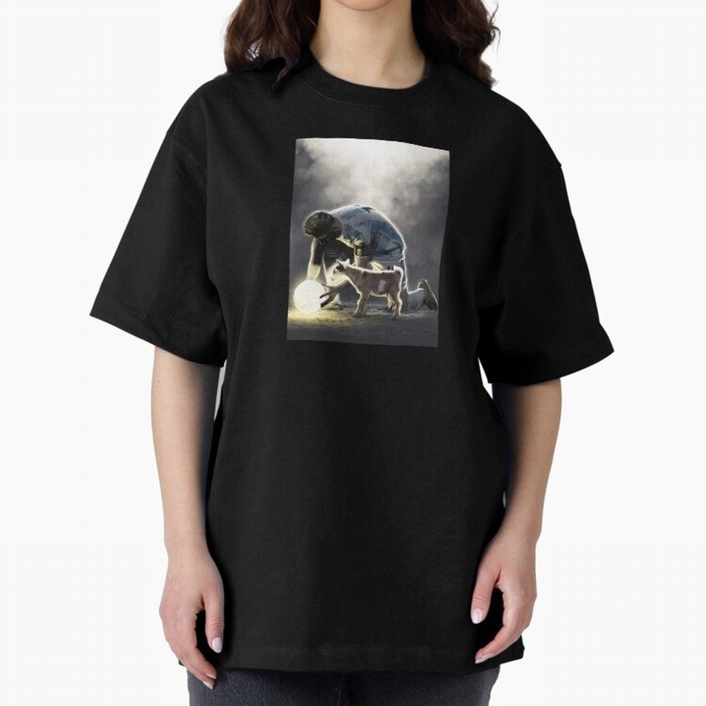 LIONEL MESSI GOAT Oversized T-Shirt Feel the Trophy Chase of Global Football Passion for FIFA World Cup 2026 Group Stage, Centered on Haaland and Mbappe, England and Germany, Match Day Excitement, Supporter Culture, Golden Goals and Global Football