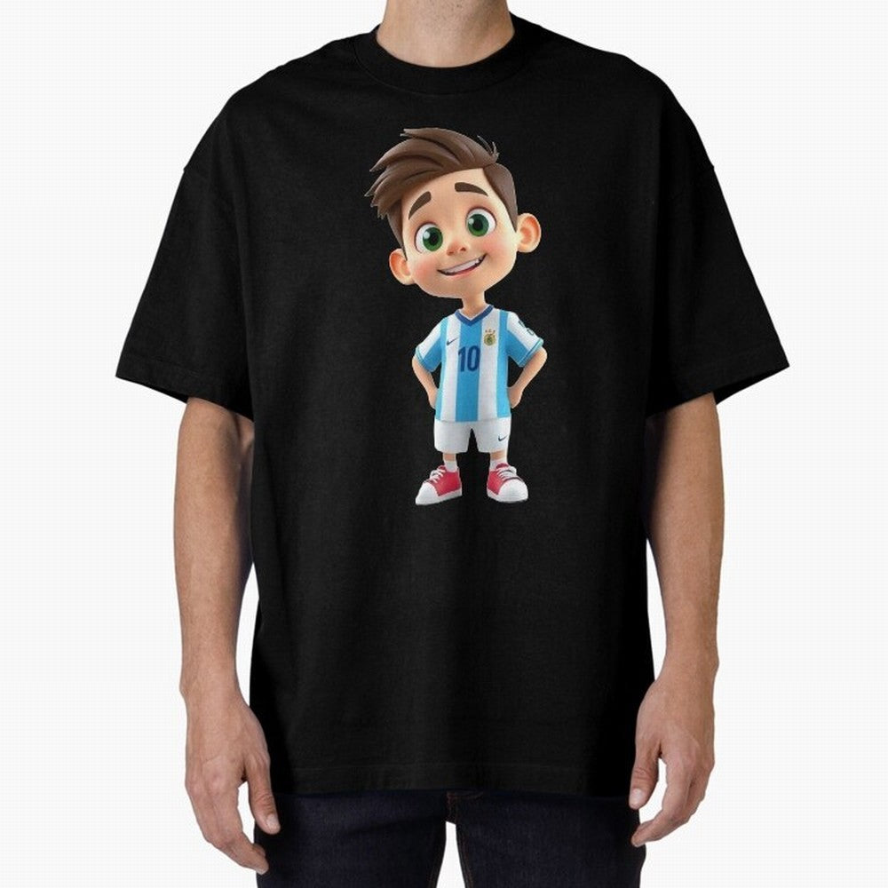 Lionel Messi Cartoon Classic T-Shirt Bring Legendary Rivalry Energy to FIFA World Cup 2026 Spirit, Filled with France, Mbappe and Neymar, Championship Spirit, Famous Goals, Roaring Crowds and International Football Unity; Ideal for Fans Who Follow