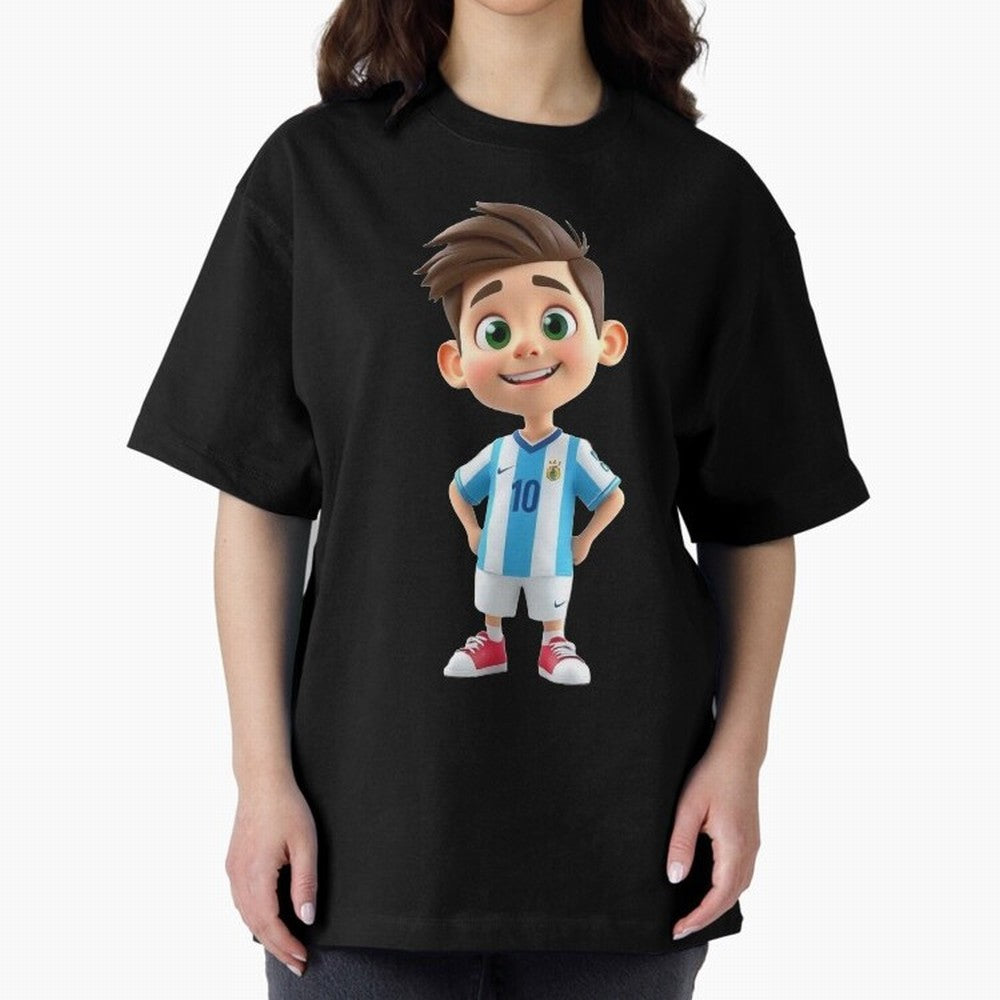 Lionel Messi Cartoon Classic T-Shirt Bring Legendary Rivalry Energy to FIFA World Cup 2026 Spirit, Filled with France, Mbappe and Neymar, Championship Spirit, Famous Goals, Roaring Crowds and International Football Unity; Ideal for Fans Who Follow