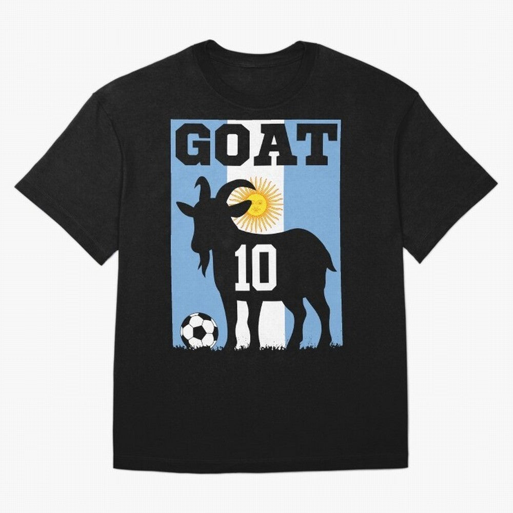 Argentina World Cup 2026 The Goat 10 Oversized T-Shirt Celebrate Soccer Greatness during FIFA World Cup 2026 for Fans of Cristiano Ronaldo, Haaland and CR7 and Portugal, Bringing Supporter Pride, Iconic Celebrations, Legendary Names and Global