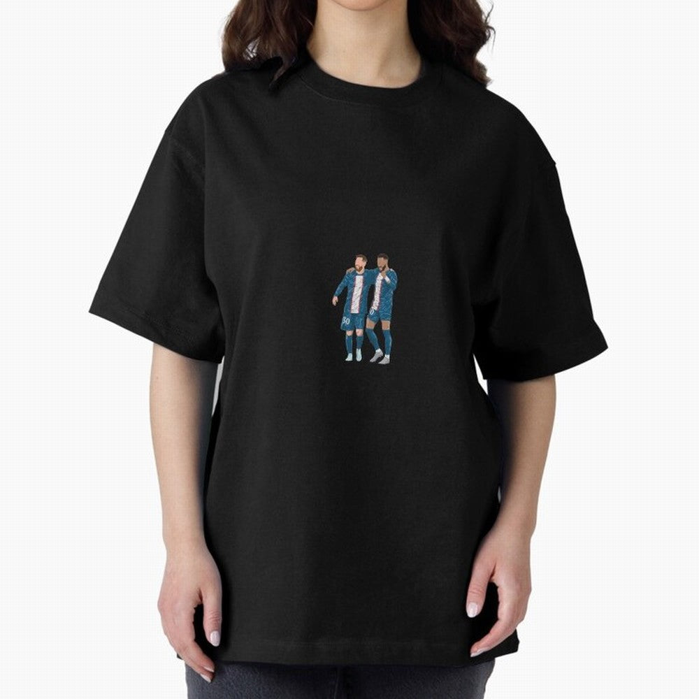 Lionel Messi and Neymar JR Minimalist Classic T-Shirt Bring a Vintage Feel to the FIFA World Cup 2026 Group Stage Journey through Messi, CR7 and Mbappe Highlights, Argentina, France and Brazil Pride, Supporter Pride, Iconic Celebrations, Legendary
