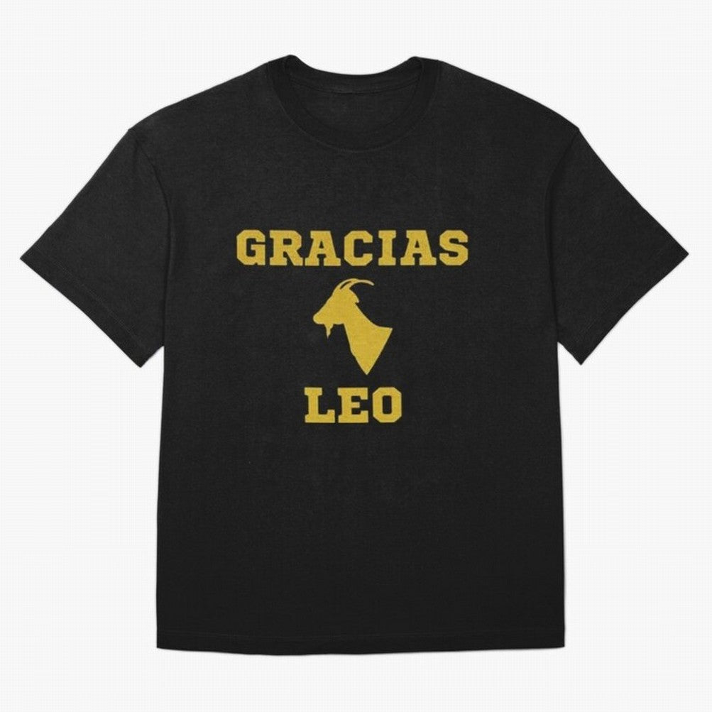 Gracias Leo| Perfect Gift For you and friends Classic T-Shirt Honor the Football Icons of FIFA World Cup 2026 USA Canada Mexico for Fans of CR7 and Messi and Spain, Bringing Match Day Excitement, Supporter Culture, Golden Goals and Global Football