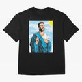 messi god Oversized T-Shirt Elevate FIFA World Cup 2026 Group Stage for Fans of Haaland and Spain and Netherlands, Bringing Classic Soccer Heritage, Championship Pressure, Fan Loyalty and International Pride; Ideal for Football Dads, Football Moms,
